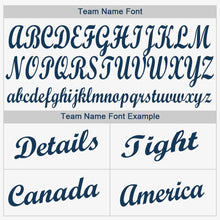 Laden Sie das Bild in den Galerie-Viewer, Custom White Navy Baseball Jersey