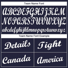 Загрузить изображение в средство просмотра галереи, Custom Navy White Baseball Jersey