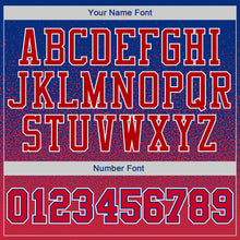 Charger l'image dans la galerie, Custom Stitched Royal White-Red Fade Fashion Sports Pullover Sweatshirt Hoodie