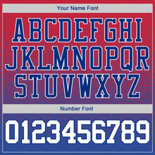 Charger l'image dans la galerie, Custom Stitched Red White-Royal Fade Fashion Sports Pullover Sweatshirt Hoodie