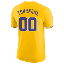 Загрузить изображение в средство просмотра галереи, Custom Gold Purple-White Performance T-Shirt