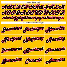 Load image into Gallery viewer, Custom Gold Black-Red Authentic Throwback Basketball Jersey