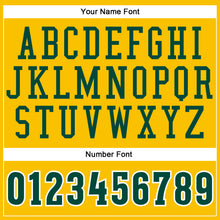 Load image into Gallery viewer, Custom Gold Hunter Green-White Authentic Throwback Basketball Jersey