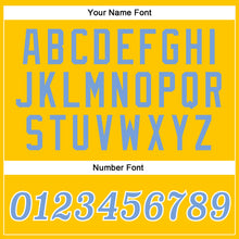 Load image into Gallery viewer, Custom Gold Light Blue-White Performance T-Shirt