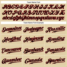 Загрузить изображение в средство просмотра галереи, Custom Sand Black-Red Authentic Baseball Jersey