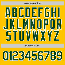 Load image into Gallery viewer, Custom Stitched Gold Green-White Sports Pullover Sweatshirt Hoodie