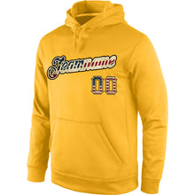Load image into Gallery viewer, Custom Stitched Gold Vintage USA Flag-Cream Sports Pullover Sweatshirt Hoodie