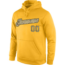 Load image into Gallery viewer, Custom Stitched Gold Camo-Cream Sports Pullover Sweatshirt Hoodie