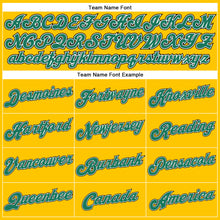 Load image into Gallery viewer, Custom Gold Black Pinstripe Kelly Green-White Authentic Basketball Jersey