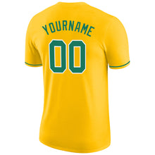 Загрузить изображение в средство просмотра галереи, Custom Gold Kelly Green-White Performance T-Shirt