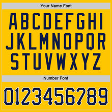 Load image into Gallery viewer, Custom Gold Navy-White Performance T-Shirt