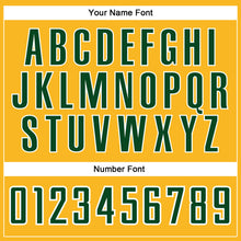 Laden Sie das Bild in den Galerie-Viewer, Custom Gold Green-White Authentic Baseball Jersey