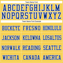 Laden Sie das Bild in den Galerie-Viewer, Custom Gold Royal-White Stitched Cuffed Knit Hat