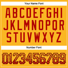 Загрузить изображение в средство просмотра галереи, Custom Gold Red-Black Authentic Drift Fashion Baseball Jersey