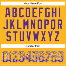 Загрузить изображение в средство просмотра галереи, Custom Gold Purple-White Authentic Drift Fashion Baseball Jersey