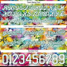 Laden Sie das Bild in den Galerie-Viewer, Custom Scratch Graffiti Pattern White-Kelly Green 3D Authentic Basketball Shorts