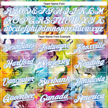 Загрузить изображение в средство просмотра галереи, Custom Scratch Graffiti Pattern White-Light Blue 3D Authentic Basketball Jersey