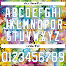 Загрузить изображение в средство просмотра галереи, Custom Scratch Graffiti Pattern White-Light Blue 3D Authentic Basketball Jersey