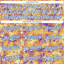 Load image into Gallery viewer, Custom Scratch Graffiti Pattern White-Royal 3D Authentic Baseball Jersey