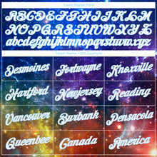 Загрузить изображение в средство просмотра галереи, Custom Stitched Galactic White-Light Blue 3D Sports Pullover Sweatshirt Hoodie