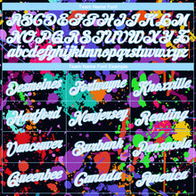 Загрузить изображение в средство просмотра галереи, Custom Stitched Splashes Graffiti Pattern White-Light Blue 3D Sports Pullover Sweatshirt Hoodie