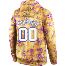 Загрузить изображение в средство просмотра галереи, Custom Stitched Splashes Graffiti Pattern White-Royal 3D Sports Pullover Sweatshirt Hoodie