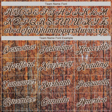 Laden Sie das Bild in den Galerie-Viewer, Custom Graffiti Pattern Brown-White 3D Wood Authentic Baseball Jersey