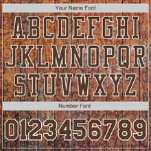 Laden Sie das Bild in den Galerie-Viewer, Custom Graffiti Pattern Brown-White 3D Wood Authentic Baseball Jersey