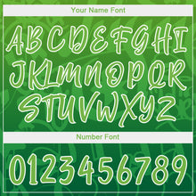 Laden Sie das Bild in den Galerie-Viewer, Custom Graffiti Pattern Green-White 3D Green Authentic Baseball Jersey