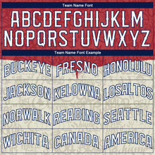 Загрузить изображение в средство просмотра галереи, Custom Graffiti Pattern White-Royal 3D Tommy Authentic Baseball Jersey