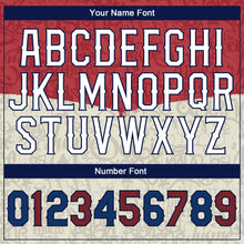 Загрузить изображение в средство просмотра галереи, Custom Graffiti Pattern White-Royal 3D Tommy Authentic Baseball Jersey