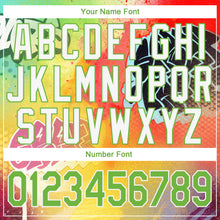 Загрузить изображение в средство просмотра галереи, Custom Stitched Graffiti Pattern Neon Green-White 3D Sports Pullover Sweatshirt Hoodie