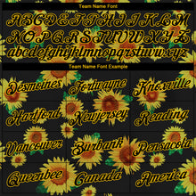 Загрузить изображение в средство просмотра галереи, Custom Stitched Graffiti Pattern Black-Gold 3D Sunflowers Sports Pullover Sweatshirt Hoodie