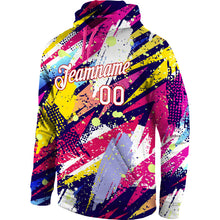 Загрузить изображение в средство просмотра галереи, Custom Stitched Graffiti Pattern White-Red 3D Sports Pullover Sweatshirt Hoodie