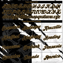 Загрузить изображение в средство просмотра галереи, Custom Stitched Graffiti Pattern Black-Old Gold 3D Sports Pullover Sweatshirt Hoodie