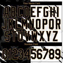 Загрузить изображение в средство просмотра галереи, Custom Stitched Graffiti Pattern Black-Old Gold 3D Sports Pullover Sweatshirt Hoodie