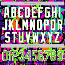 Laden Sie das Bild in den Galerie-Viewer, Custom Stitched Graffiti Pattern Neon Green-White 3D Sports Pullover Sweatshirt Hoodie