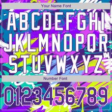 Load image into Gallery viewer, Custom Stitched Graffiti Pattern Purple-White 3D Sports Pullover Sweatshirt Hoodie