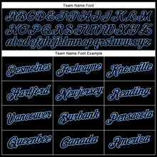 Charger l'image dans la galerie, Custom Graffiti Pattern Black-Light Blue 3D Performance T-Shirt
