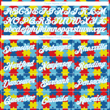 Charger l'image dans la galerie, Custom Autism Awareness Puzzle Pieces Light Blue-White 3D Performance T-Shirt
