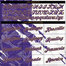 Load image into Gallery viewer, Custom Stitched Graffiti Pattern Purple-Old Gold 3D Sports Pullover Sweatshirt Hoodie