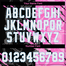 Charger l'image dans la galerie, Custom Graffiti Pattern White-Light Blue 3D Authentic Baseball Jersey