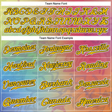 Charger l'image dans la galerie, Custom Graffiti Pattern Gold-Black 3D Authentic Baseball Jersey