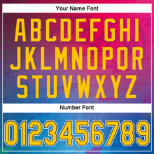 Charger l'image dans la galerie, Custom Graffiti Pattern Gold-Black 3D Authentic Baseball Jersey