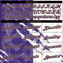 Charger l'image dans la galerie, Custom Graffiti Pattern Purple-Old Gold 3D Performance T-Shirt
