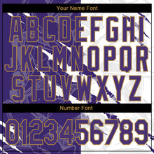 Charger l'image dans la galerie, Custom Graffiti Pattern Purple-Old Gold 3D Performance T-Shirt