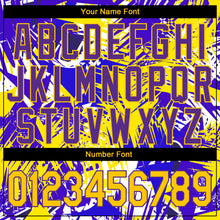 Charger l'image dans la galerie, Custom Graffiti Pattern Gold-Purple 3D Performance T-Shirt