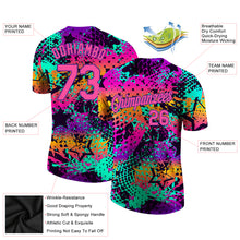 Charger l'image dans la galerie, Custom Graffiti Pattern Pink-Purple 3D Performance T-Shirt