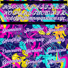 Charger l'image dans la galerie, Custom Graffiti Pattern White-Purple 3D Performance T-Shirt