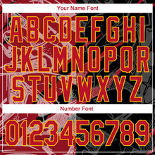 Charger l'image dans la galerie, Custom Graffiti Pattern Red-Gold 3D Performance T-Shirt